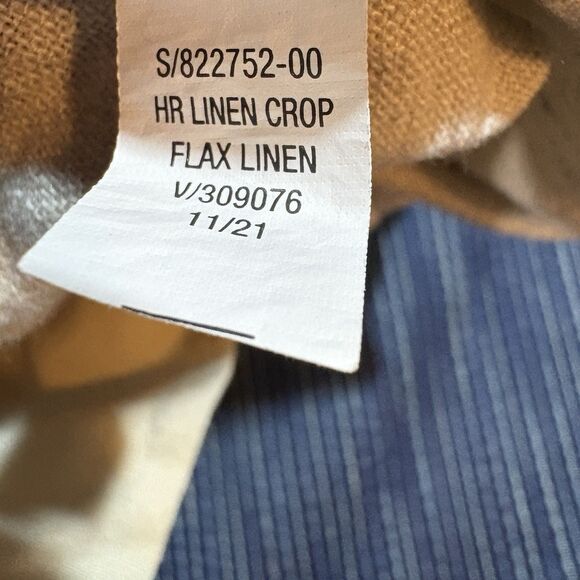 Old Navy Linen Crop Pants Womens XXL Beige Relaxed Fit Coastal Resortcore Boho - Picture 5 of 9